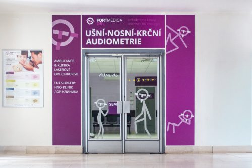 Vývoj vizuální identity soukromé ORL kliniky od ENT private clinic po FORTMEDICA.