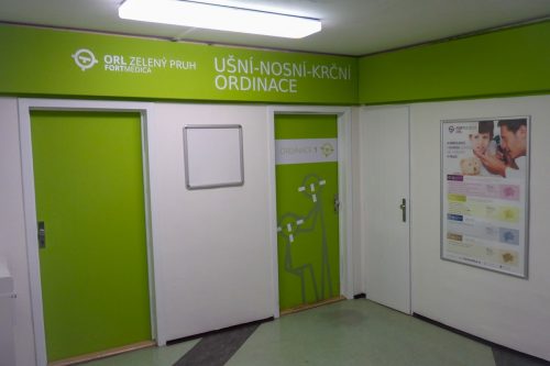 Vývoj vizuální identity soukromé ORL kliniky od ENT private clinic po FORTMEDICA.