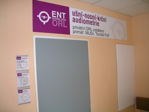 Vývoj vizuální identity soukromé ORL kliniky od ENT private clinic po FORTMEDICA.